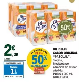 Oferta de Pascual - Bifrutas Sabor Original por 2,39€ en E.Leclerc