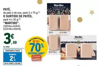 Oferta de Martiko - Pate, O Surtido De Patés por 3,59€ en E.Leclerc