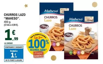 Oferta de Maheso - Churros Lazo por 1,99€ en E.Leclerc