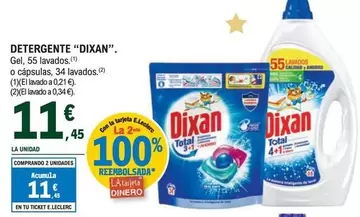 Oferta de Dixan - Detergente por 11,45€ en E.Leclerc