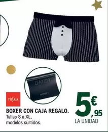 Oferta de Tissaia - Boxer Con Caja Regalo por 5,95€ en E.Leclerc