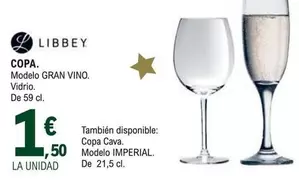 Oferta de Libbey - Copa por 1,5€ en E.Leclerc