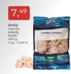 Oferta de Artiq - Gamba Pelada por 7,49€ en Tu Super