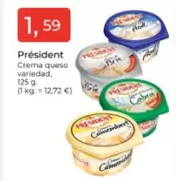 Oferta de Président - Crema Queso por 1,59€ en Tu Super