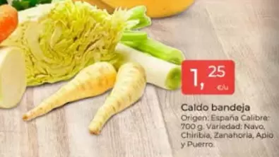 Oferta de Caldo Bandeja por 1,25€ en Tu Super