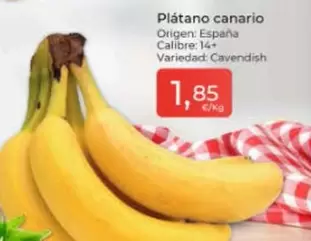 Oferta de Plátano Canario  por 1,85€ en Tu Super