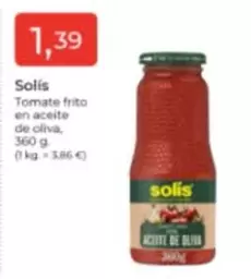 Oferta de Solís - Tomate Frito En Aceite De Oliva por 1,39€ en Tu Super