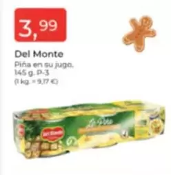 Oferta de Del Monte - Pina En Su Jugo por 3,99€ en Tu Super