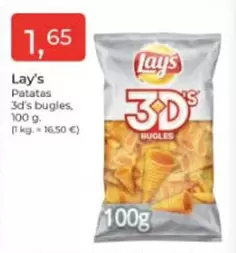 Oferta de Lay's - Patatas 3D's Bugles por 1,65€ en Tu Super