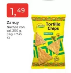 Oferta de Zanuy - Nachos Con Sal por 1,49€ en Tu Super