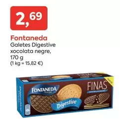 Oferta de Fontaneda - Galetes Digestive Xocolata Negre por 2,69€ en Suma Supermercados