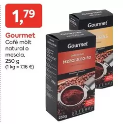 Oferta de Gourmet - Cafe Molt Natural O Mescla por 1,79€ en Suma Supermercados