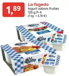 Oferta de La Fageda - Logurt Sabors Fruites por 1,89€ en Suma Supermercados