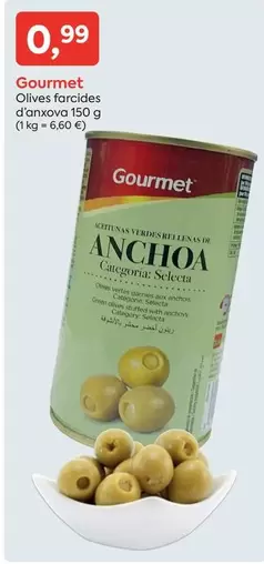 Oferta de Gourmet - Olives Farcides D'anxova por 0,99€ en Suma Supermercados