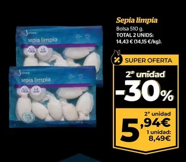 Oferta de Total - Sepia Limpia por 8,49€ en La Sirena