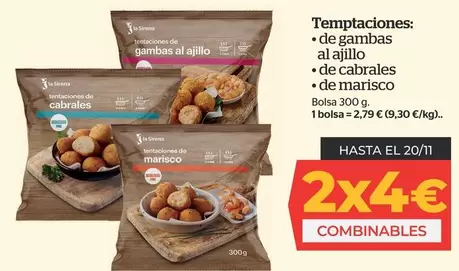 Oferta de La Sirena - Temptaciones De Gambas Al Ajillo De Cabrales por 2,79€ en La Sirena