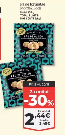 Oferta de Total - Pa De Formatge Morcilas Cocido por 3,49€ en La Sirena