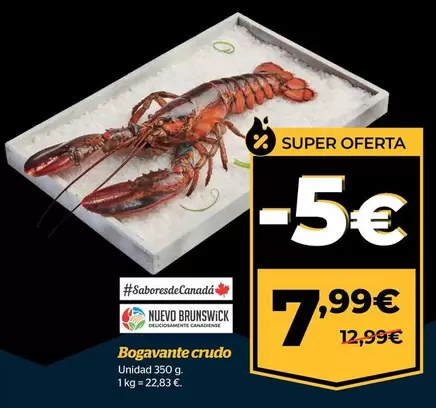 Oferta de Bogavante Crudo por 7,99€ en La Sirena