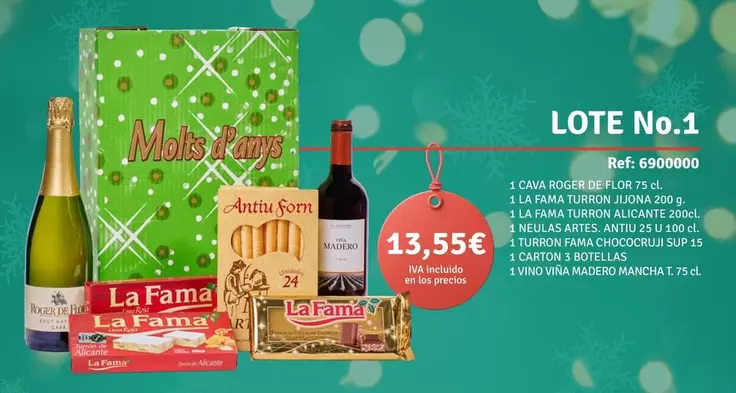 Oferta de Lote No.1 por 13,55€ en Supermercados Bip Bip