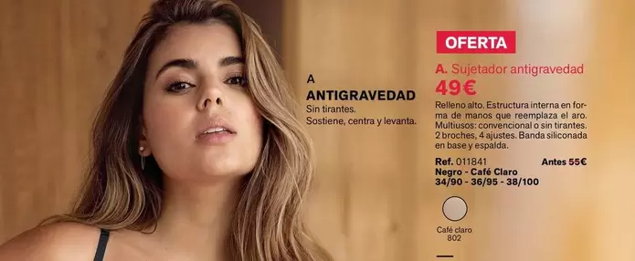 Oferta de Sujetador Antigravedad por 49€ en Leonisa