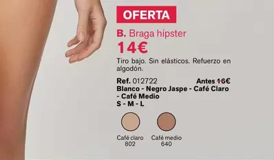 Oferta de Brega Hipster por 14€ en Leonisa