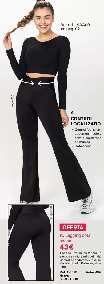 Oferta de Legging Bota Ancha por 43€ en Leonisa