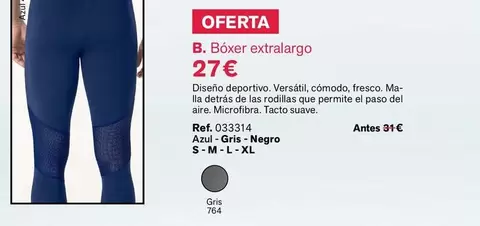 Oferta de Boxer Extralargo por 27€ en Leonisa