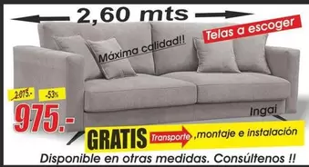 Oferta de Chaise Longue por 975€ en Hipo Gegant