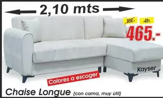 Oferta de Chaise Longue por 465€ en Hipo Gegant