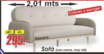 Oferta de Sofá  por 295€ en Hipo Gegant