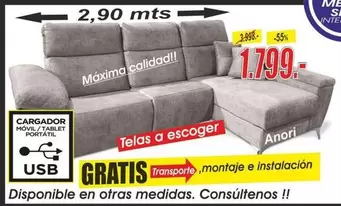 Oferta de Cargador Movil/ Tablet Portatil por 1799€ en Hipo Gegant