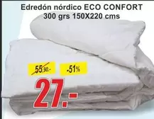 Oferta de Edredon Nordico Eco Confort por 27€ en Hipo Gegant