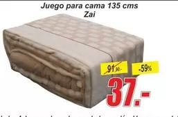 Oferta de Juego Para Cama 135 Cms Zai por 37€ en Hipo Gegant