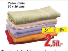 Oferta de Delta - Paños  50 X 50 Cms por 2,5€ en Hipo Gegant