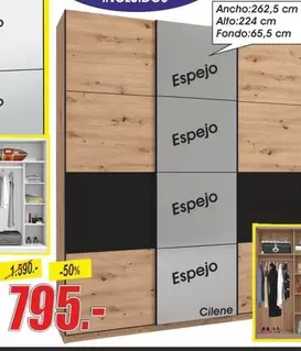 Oferta de En Todos Los Armarios Interiores Incluidos por 795€ en Hipo Gegant