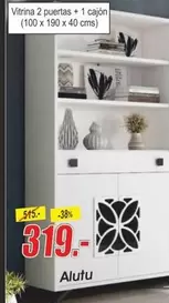 Oferta de Vitrina 2 Puertas + 1 Cajon por 319€ en Hipo Gegant