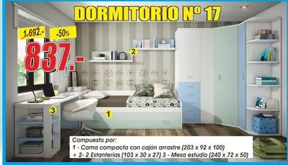 Oferta de Dormitorio N 17 por 837€ en Hipo Gegant