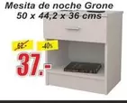 Oferta de Mesita De Noche Grone por 37€ en Hipo Gegant