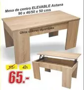 Oferta de Mesa De Centro Elevable Astana por 65€ en Hipo Gegant