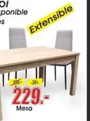 Oferta de Mesa De Comedor por 229€ en Hipo Gegant