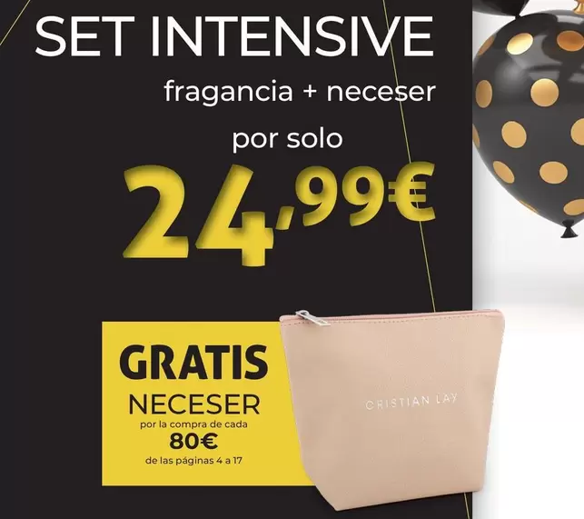 Oferta de Cristian Lay - Set Intensive Fragancia + Neceser por 24,99€ en Cristian Lay