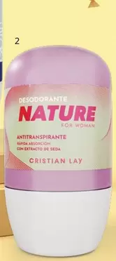 Oferta de 84535-9 Desodorante Roll-on Antitranspirante Nature For Woman por 4,99€ en Cristian Lay