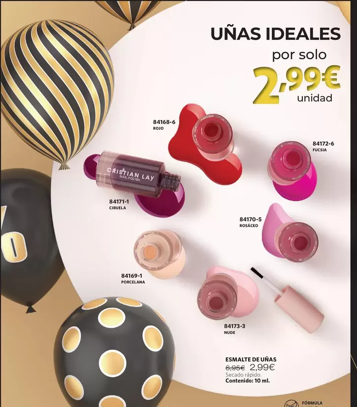 Oferta de Esmalte De Uñas por 2,99€ en Cristian Lay