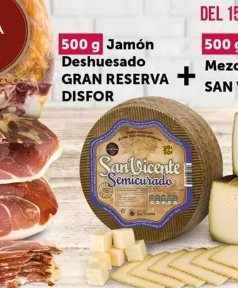 Oferta de San - Jamón Deshuesado Gran Reserva en Masymas