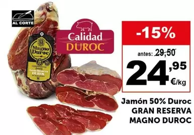 Oferta de Magno - Jamón 50% Duroc Gran Reserva  Duroc por 24,95€ en Masymas