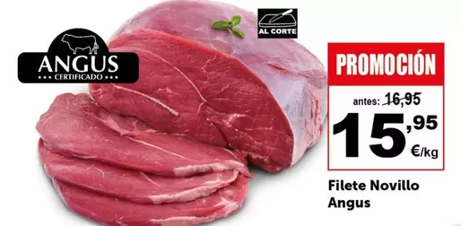 Oferta de Filete Novillo Angus por 15,95€ en Masymas