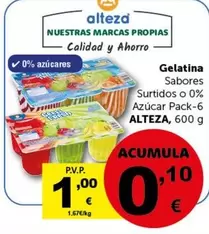 Oferta de Alteza - Gelatina por 1€ en Masymas