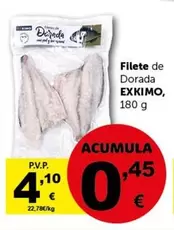 Oferta de Exkimo - Filete De Dorada por 4,1€ en Masymas