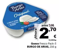 Oferta de Burgo de Arias - Queso Fresco Pack-3 por 2,7€ en Masymas