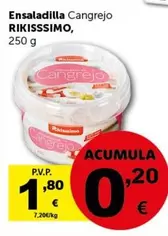 Oferta de Rikisssimo - Ensaladilla Cangrejo por 1,8€ en Masymas